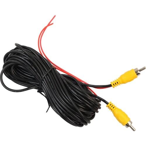 2 Pcs Car Reverse Rear View Parking Camera Video Cable & Detection Wire 20ft