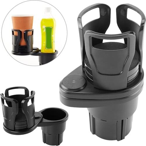2 in 1 Auto Car Universal Cup Holders Water Bottle Drink Holder Expander Adapter Adjustable Mount Stand storage display