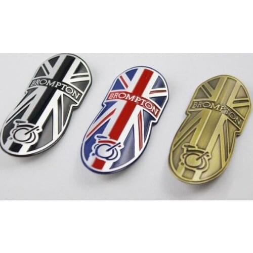 3-color folding metal bicycle head tube seat tube decoration for brompton small wheel birdy