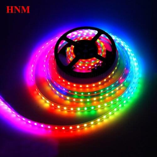 5V 30/60/72/144LEDs/m RGB Pixel WS2813 LED Strip Light 5050 SMD Christmas TV Flexible Tape Lamp White/Black PCB IP20/IP65/IP67