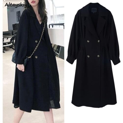 Altayskiy Women's Double Breasted Trench Coats
