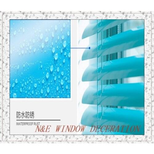 Free shipping cheap aluminum blinds for bedroom with steel headrail and bottom rail