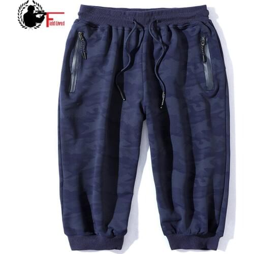 Big Size Men Clothing Cotton Summer Camo Shorts Plus 6XL 7XL 8XL 3/4 Length Breeches Men Pockets Camouflage Short Male Trousers