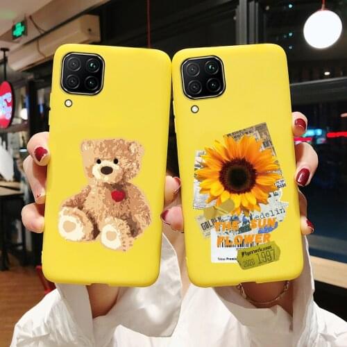 For Samsung Galaxy M12 F12 Case 2021 Cute Painted Matte Phone Cover For Samsung M12 M 12 GalaxyM12 Case Coque M127F Soft Fundas