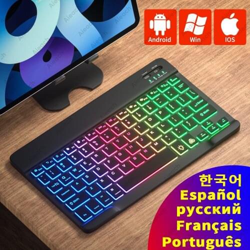 For iPad Keyboard Backlit Wireless Keyboard Bluetooth-compatible For Samsung Xiaomi Huawei Apple Phone Laptop Tablet Keyboard