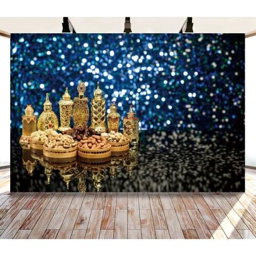 Yeele Eid Mosque Ramadan Festival Light Bokeh Oil Lamp Foot Backdrops Party Photography Backgrounds Photocall For Photo Studio