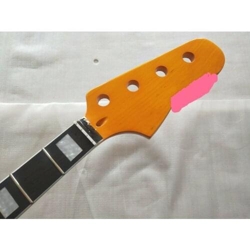 Rosewood inlay Maple 4 string 20 Fret P Bass Neck For Electric Bass Guitar parts