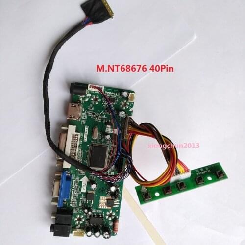 M.NT68676 diy Kit for N156BGE LED DIY 40pin 1366×768 Display LCD Screen Panel VGA DVI HDMI 15.6" Controller board