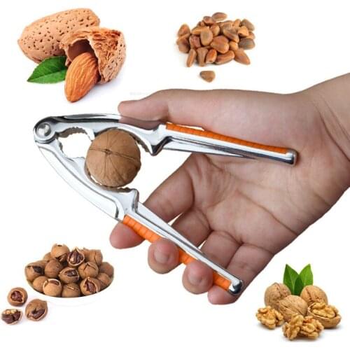 Non-slip handle Almond Walnut Pecan Cracker Hazel Filbert Nut Kitchen Nutcracker Sheller Clip Tool Clamp Plier crab clamp