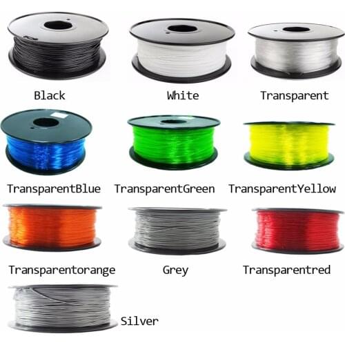 Hot sell PETG filament 1.75mm 1kg/500g good quality plastic filament PETG 3d printing filament high strength 3d printer filament