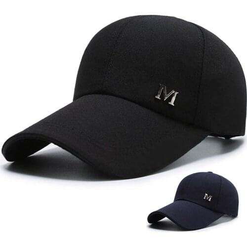 New Baseball Cap Mens M Cap Sun Hat Sun Hat Wild Custom Hat Korean Wild Canvas Solid Color