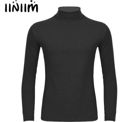 Autumn Winter Thermal Underwear for Men Turtleneck Sports Casual Thermo Shirt Long Sleeve Stretchy Warm Tops Male Undershirt