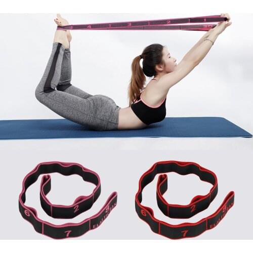 Yoga Pull Strap Belt Fitness Elastic Rope Latin Dance Stretching Band Loop Yoga Pilates GYM Resistance Bands Exercise Equipment