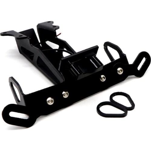 Applicable to Yamaha MT-09 Tracer 900 FJ-09 Motorcycle Modified Pieces Folding Short License Plate Frame with Light