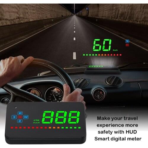 Speed Projector Electronics Head Up Display Auto HUD Windshield Projector GPS Digital Car Speedometer Compatible With All Car