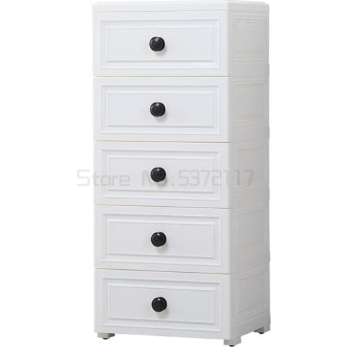 Storage cabinet drawer type crevice childrens wardrobe multi-layer plastic locker clothes chest