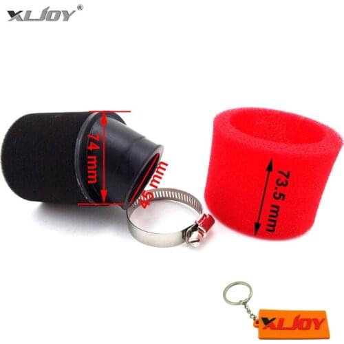 XLJOY 45mm Angled Foam Air Filter For 150cc 160cc 200cc 250cc CRF50 CRF70 CRF110 KLX BBR TTR Pit Dirt Bike ATV Quad Motorcycle