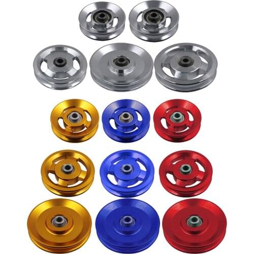 Universal Aluminium Alloy Wearproof Bearing Pulley Wheel Cable Machine Gym Fitness Equipment Accessory Parts