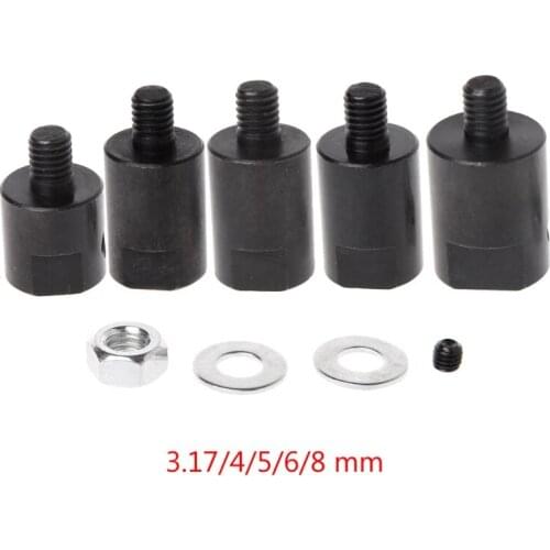 1 set 3.17/4/5/6/8mm Axle Motor Shaft Coupler Sleeve Saw Blade Coupling Chuck Adapter