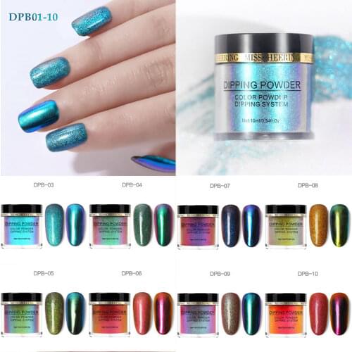 1 Box Holographics Nail Art Glitter Laser Sparkly UV Gel Polish Nail Powder Mirror Eeffect Dust Chrome Pigment DIY Decoration