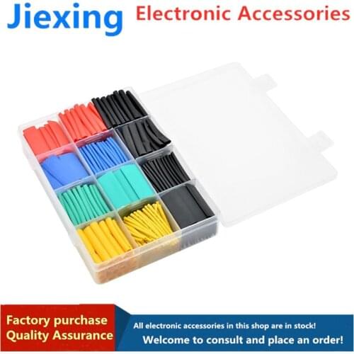 127/140/164/328/530pcs heat shrinkable tube insulation sleeve household DIY electrician wire protection data line headphone cabl