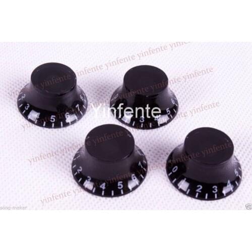 16x Black Top Hat Speed Control Knobs For Electric Guitar Guitar Knob New #372