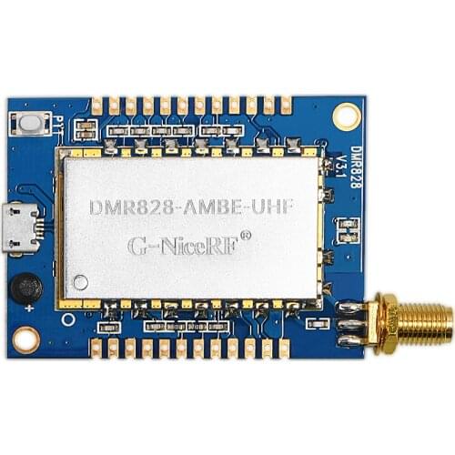 2W 4W DMR828 AMBE++ NVOC UHF VHF 350M Wireless Digital Walkie-talkie Module