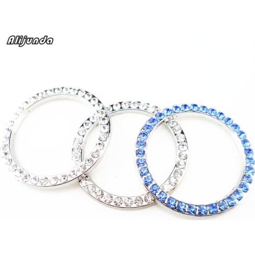 Car styling,Diamond ignition switch cover decoration stickers protection circle For Ford Focus Fusion Escort Kuga Ecosport Fiest