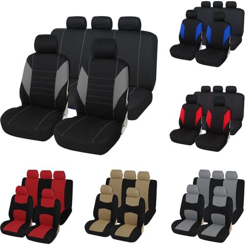 Car Seat Covers Airbag compatible Fit Most Car, Truck, SUV, or Van 100% Breathable with 2 mm Composite Sponge Polyester Cloth