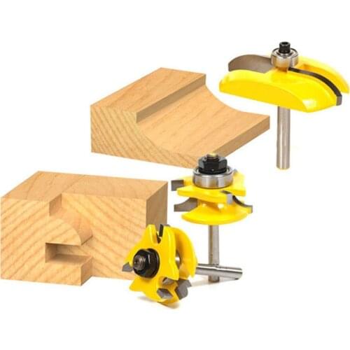 6.35mm Shank Milling Cutter Router Bits Round Cutters Wood Cutters For Woodworking Cutting Trimming And Slotting Milling Tool