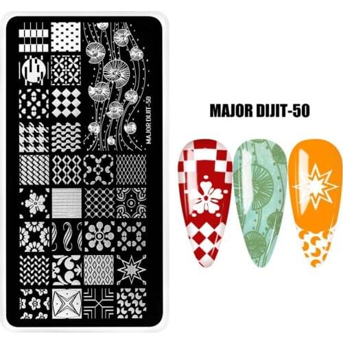 Stainless Steel Practical Nail Art Stainless Steel Printing Plate Solid Nail Transfer Plate Clear Engraved for Salon