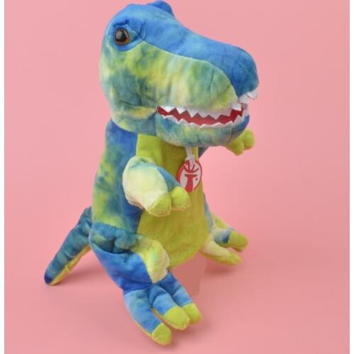 Colorful Dinosaur hand puppet Learning plush toy, Puppy Stuffed Baby / Kids Develop Doll Toy Gift