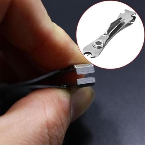 Mini Line Nippers Stainless Steel Nipper Quick Knot Tying Tool Fly Fishing Line Cutter Clippers Permeable Hook Eye With Knotter