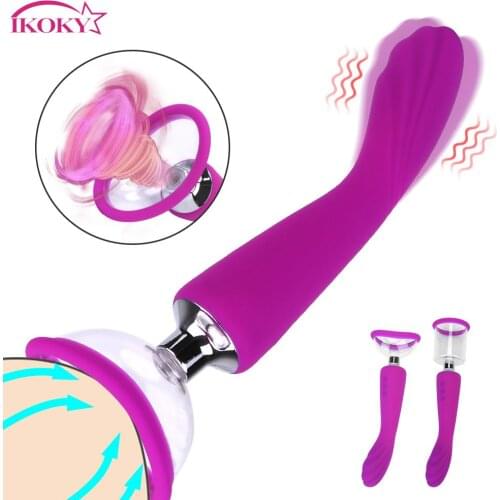 Clitoral G-Spot Pump Super Powerful Erotic Toys for Woman Vagina Sucking Vibrator Oral Sex Suction Nipple Sucker