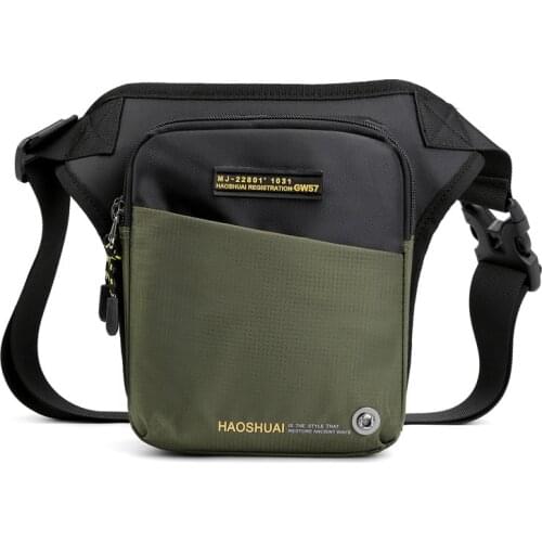 Fashion Nylon Men Waist Bags Motorcycle Drop Leg Bag Unisex Thigh Hip Bum Belt Bag Waist Fanny Pack Riding Pocket Chest Pack New