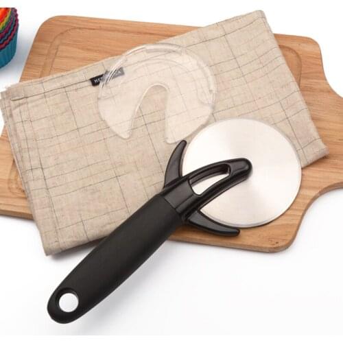 430 Stainless Steel Pizza Cutter Knife PP TPR Handle Pizza Wheels Scissors Kitchen Pizza Tools Dough Knife Baking Accessories