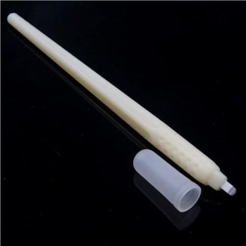 10 PCS/lot Disposable Eyebrow Microblading Pen with 18 U Shape needle Blade Manual Microblade Needle Tool in Expiry date/Lot No