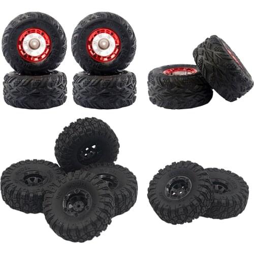 RC Rubber Tire Wheel Rim Tyres Fit for WLTOYS 12428 12428-A DIY Replacement