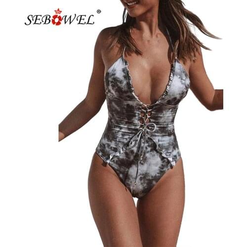 Женские слитные купальники SEBOWEL China At AliExpress