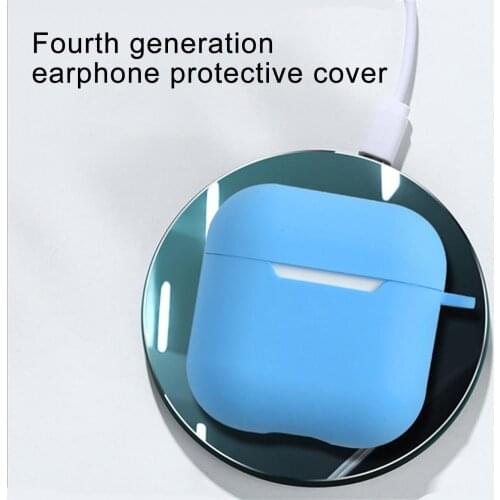 Silicone protective earphones cover for Airpods4 generation pro wireless-bluetooth headset charging box dustproof case