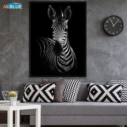 Nordic Canvas Painting Abstract Art Posters And Prints Animals Zebra Elephant Wall Art Decorative Pictures For Living Room Decor