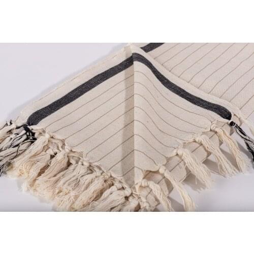 Turkish 100% Cotton Woven Peshtemal Towel-Fringed Artisan Fouta Beach Bath Soft Boho Towel
