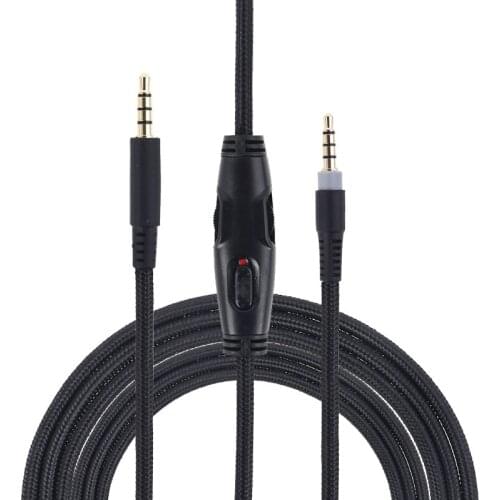 For -HyperX Cloud Alpha/-HyperX Cloud/Cloud Core Flight Headphone Cable Sound Control Headphone Cable