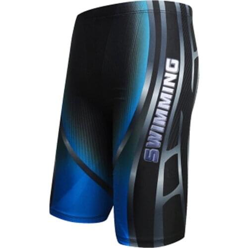 Boys Swim Trunks Waterproof Quick Dry Bathing Suit Man Diving Long Swimsuit Boxer Briefs Gay Beach Shorts Wear