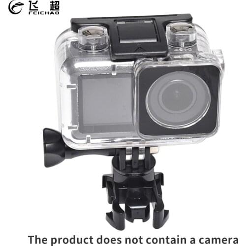 Feichao 60m Underwater Waterproof Case Camera Diving Protective Housing Shell for Osmo Action Sports Camera Accessory