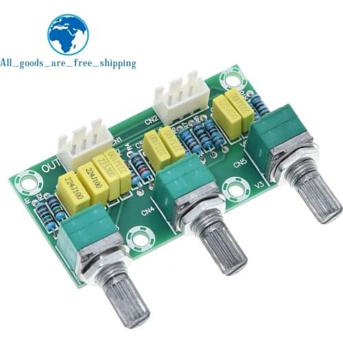 XH-M802 Passive Tone Board Amplifier Preamp Power Module Low High Sound Adjustment Electonic Diy Electronic PCB Board