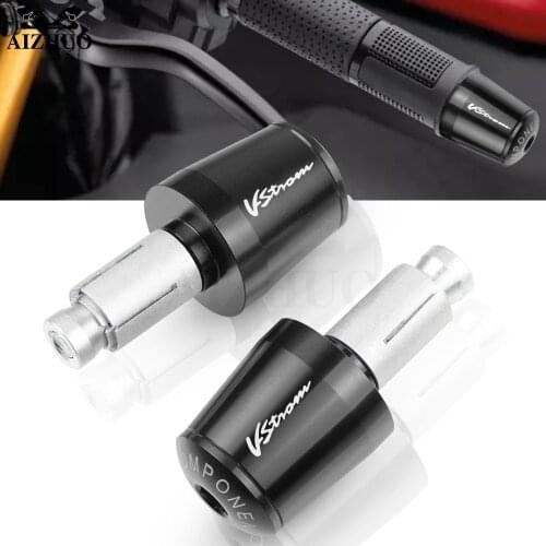 VSTROM Motorcycle Handlebar Grips End Cap Plug FOR SUZUKI Vstrom V-Strom DL 1050 1000 650 250 1000XT 1050XT DL1050 DL650 DL250