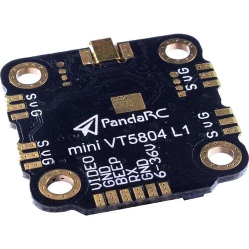 20x20mm PandaRC MINI VT5804 L1 PitMode 600mW Switchable 5.8G 40CH Raceband 2-6S VTX With 4PCS LED Board for FPV Racing Freestyle