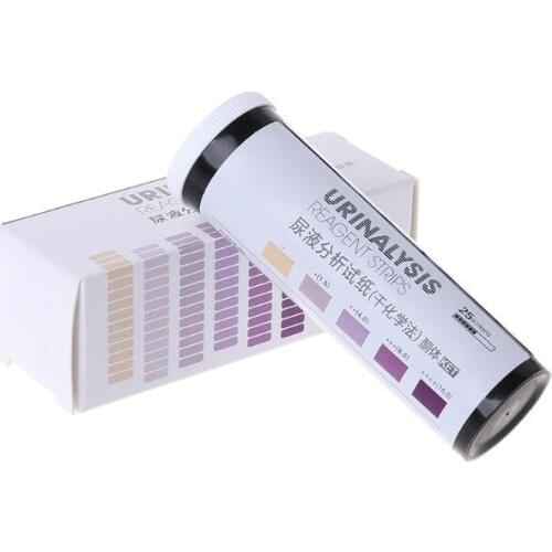25 Strips/Set Ketone Test Strips Urine Tester Reagent Strip Anti-VC Test-Atkins Diet Weight Loss Analyze Analysis Urinary URS-1K