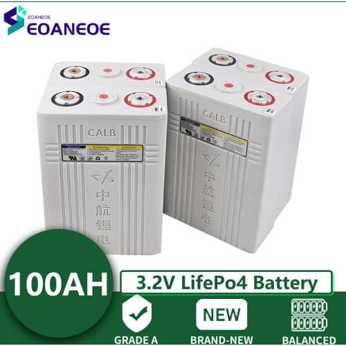 New 3.2v100ah Lifepo4 Battery Lithium Iron Phosphate Cell 12v 24V For Solar RV battery pack EU US TAX FREE